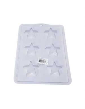 Forma de Plástico - Modes com 6 Estrelas para biscuit cosméticos