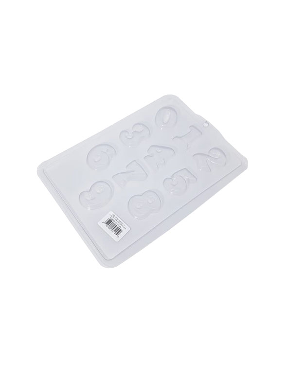Forma de Plástico - Modes com Números para biscuit cosméticos