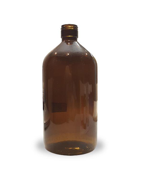 Vidro Ambar - Rosca 28 - 1 litro